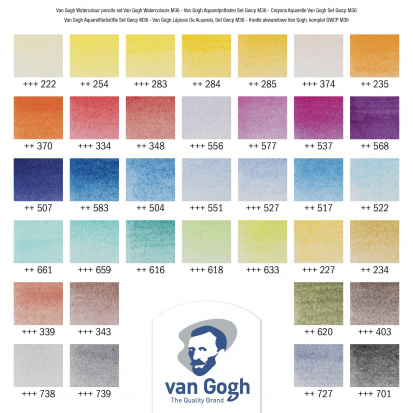 Набор акварельных карандашей Van Gogh - 36 цветов